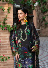 Hand-Embroidered Organza Sleeve Border - Sardinia Lawn